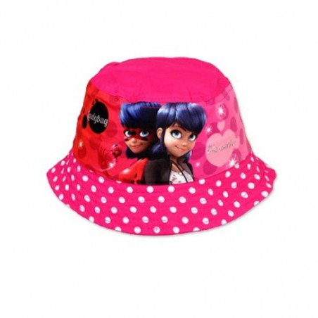 Rybaczka czapka kapelusz Biedronka i Czarny Kot dla dziewczynki
