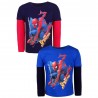 Bluzka Spiderman dla chłopca z długim rękawem 104 granatowa