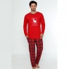 Czerwona piżama męska idealna na święta M L XL 2XL
