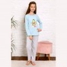 Urocza piżama dziecięca dwuczęściowa jasnoniebieska 134 do 164