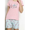Zabawna, różowa piżama we flamingi M L XL 2XL