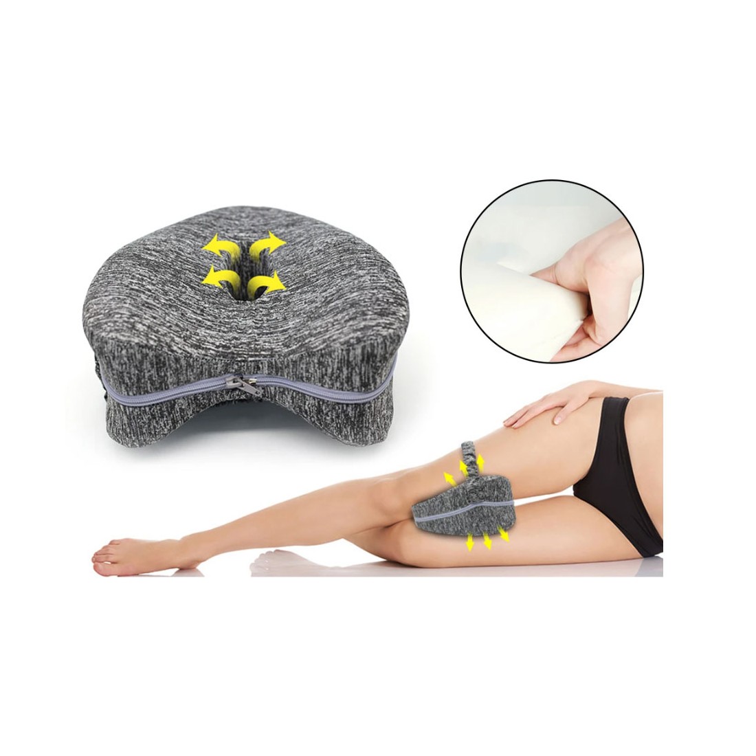 Poduszka Ortopedyczna między kolana i nogi z gumką