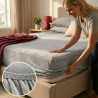 Prześcieradło bawełniane frotte 140x200 | Grube Gramatura 180g